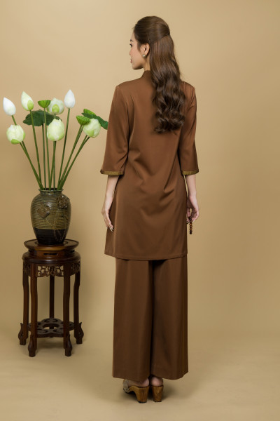 Áo Dài Sen Ngọc Hoa - ADP0019 - QP0055