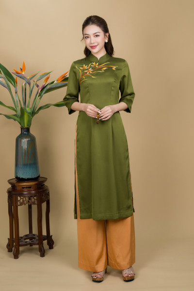 Áo Dài Mộc Liên Hoa - ADP0006
