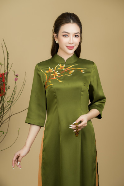Áo Dài Mộc Liên Hoa - ADP0006